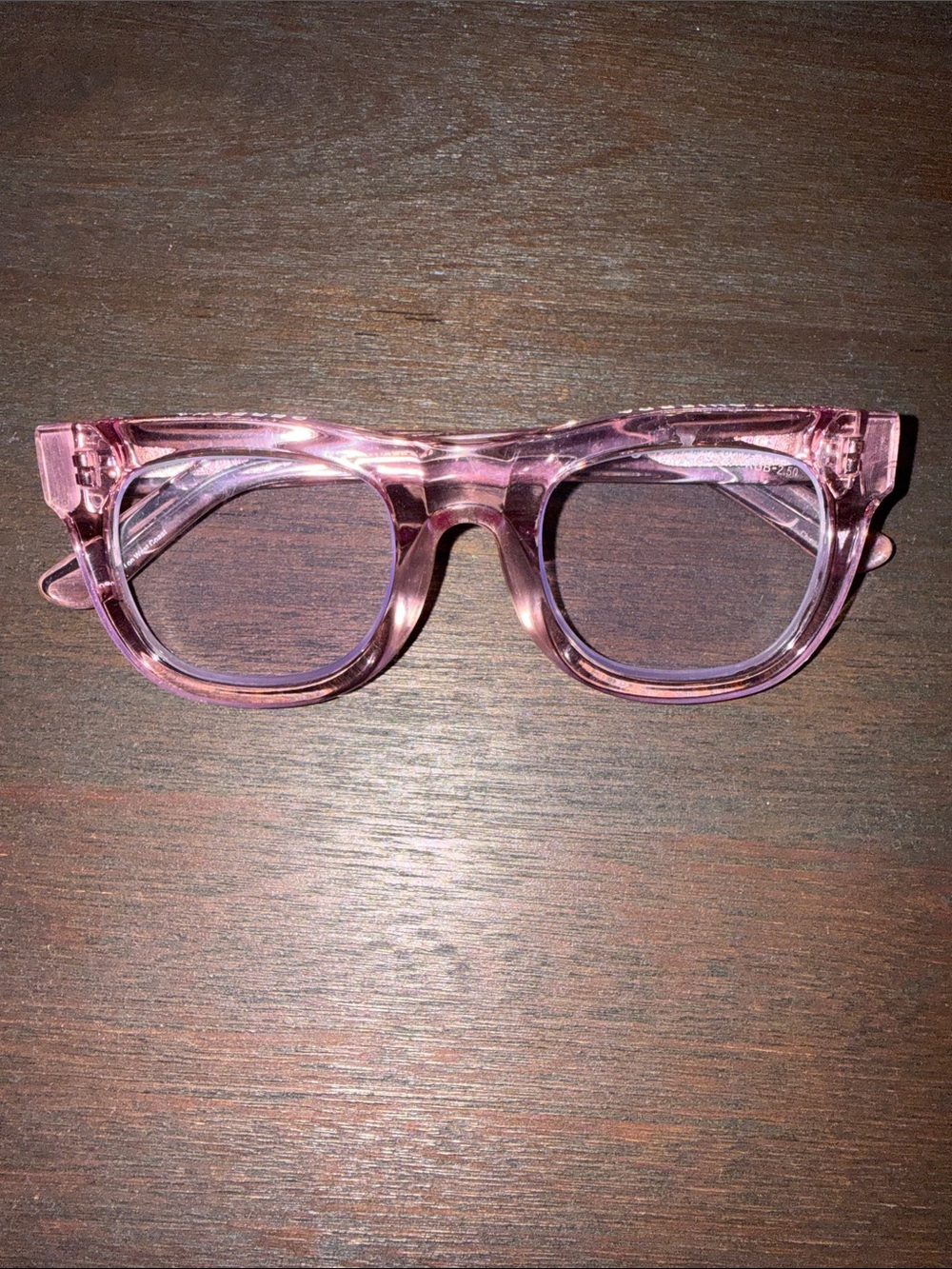 Caddis D28 Readers - +2.5 Strength Transparent Pink Women's Glasses